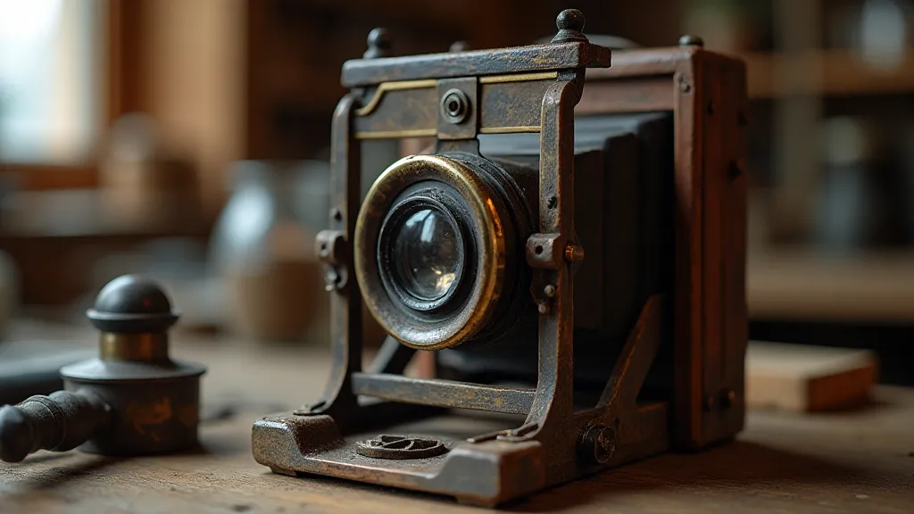 Antique box camera