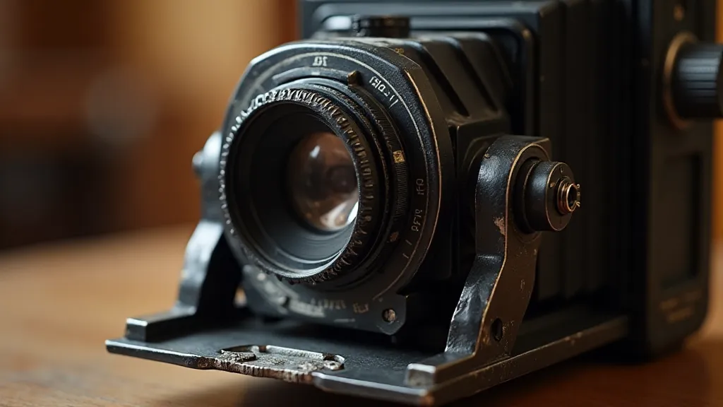 Close-up of Graflex Speed Graphic front