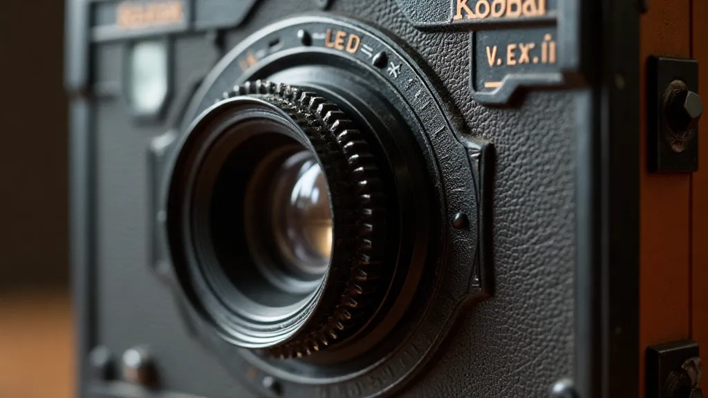 Close up of a Kodak Brownie camera
