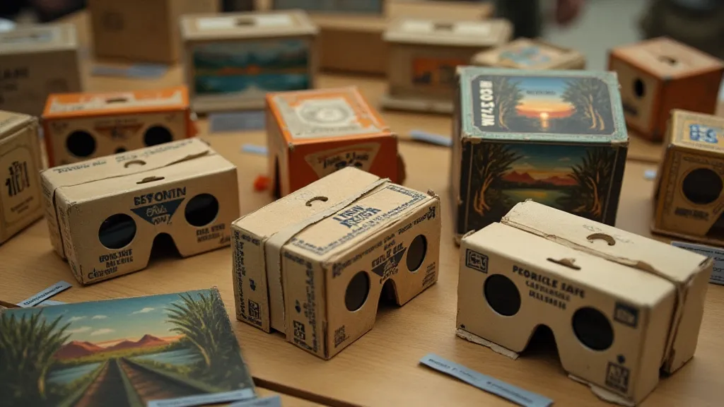 Vintage cardboard stereo viewers
