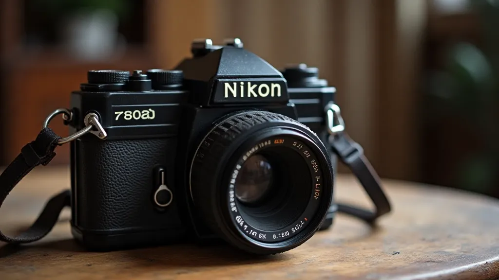 Vintage Nikon SLR camera