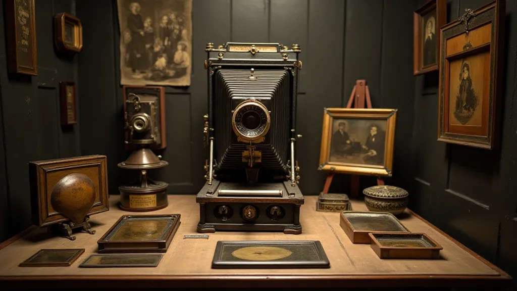 Antique wet plate collodion equipment